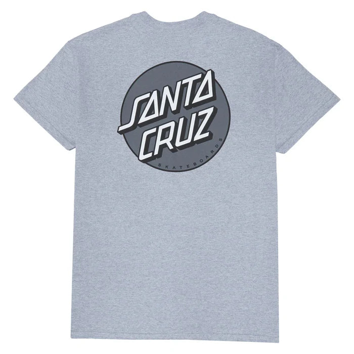 Santa Cruz Other Dot Sport Grey Tonal Heavyweight S/s Shirt