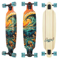 Sector Nine Flipside Fractal 36" x 9" Longboard Complete Skateboard