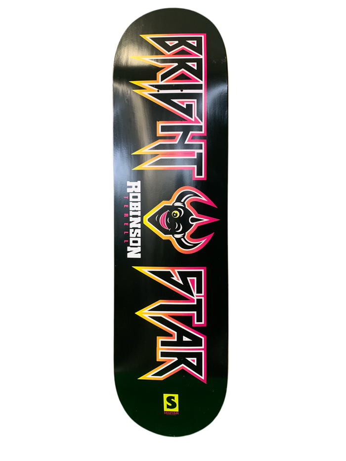 Selfish Skateboards Terell Robinson Brightstar Signed 8.125" Classic Skateboard Deck
