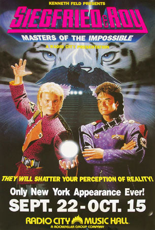 Siegfried and Roy Radio City Poster