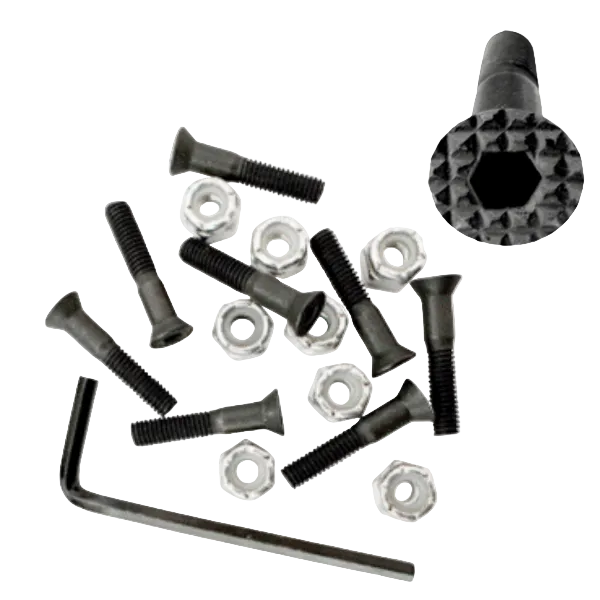 Slappy 1" Black Allen Grip Tip Hardware
