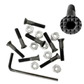 Slappy 7/8" Black Allen Grip Tip Hardware