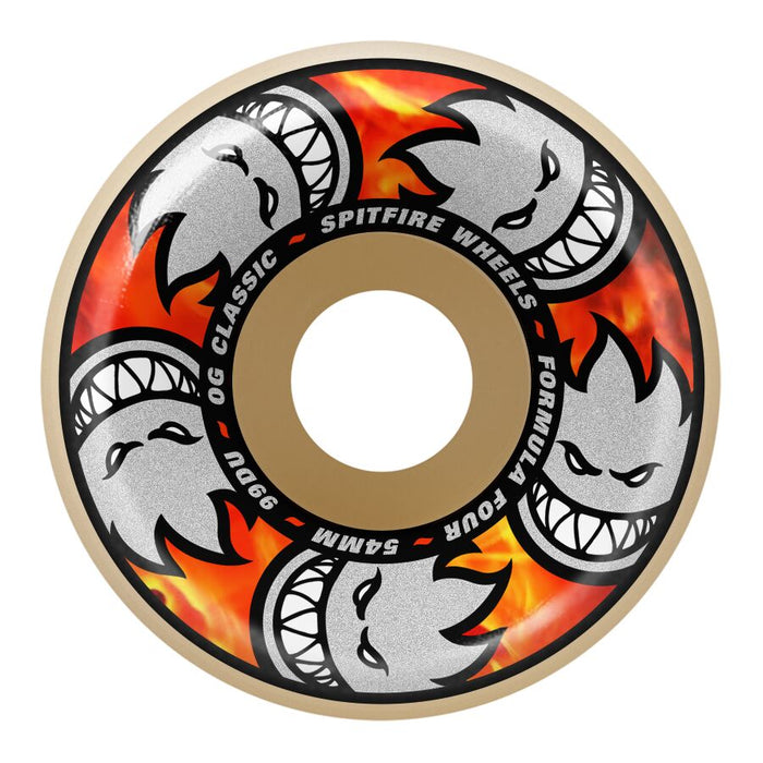 Spitfire F4 99a Multiball OG Classic Formula Four Natural 54mm Wheels