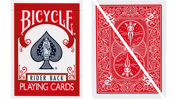 Split Pop Eyed Popper Deck Bicycle (Red)