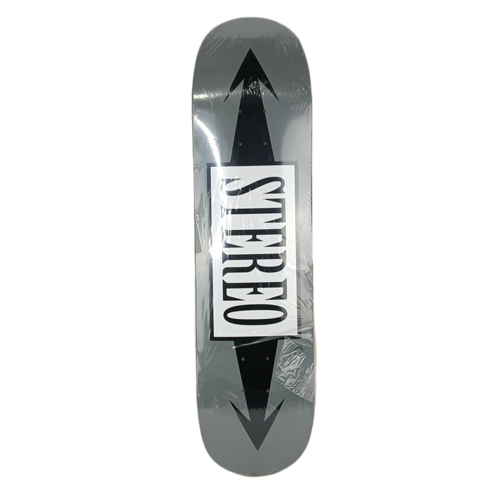 Stereo Arrows Grey Black White Size 8.000 Vintage NOS Deck
