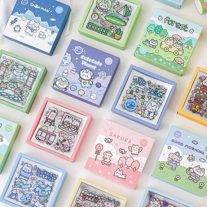 Sticker Set for Scrapbooking Notebook Diary Decoration [50 Sheets] Decorative Stickers - Lady Bonita