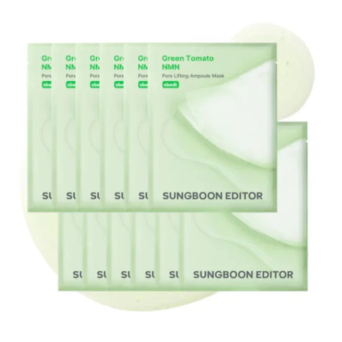 Sungboon Editor. Green Tomato Pore Lifting Ampoule Mask [10 Sheets] | Lady Bonita | Korean beauty NZ