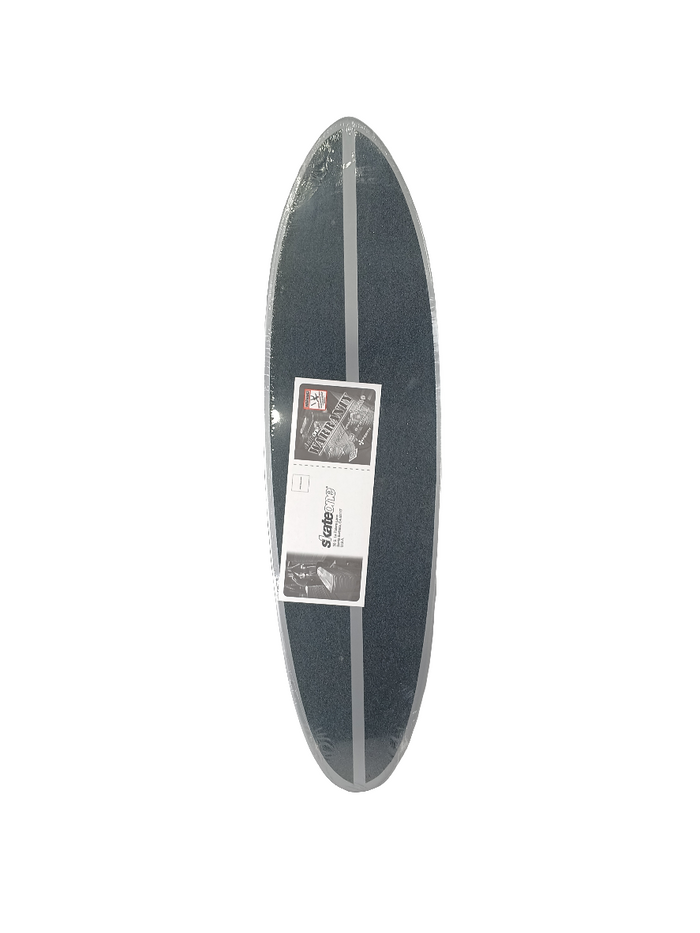 Surf One Skate OG Logo Red/White/Silver 9" Shaped Skateboard Deck