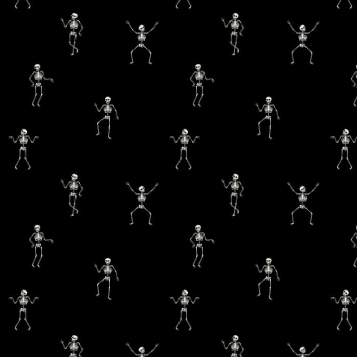 Throw / Skeleton Black