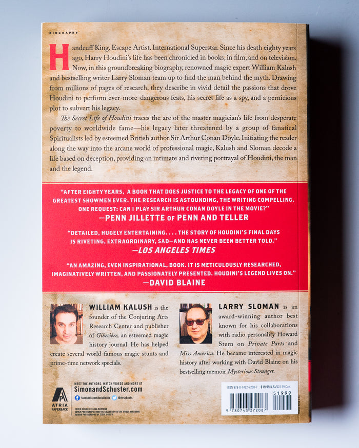 THE SECRET LIFE OF HOUDINI (Paperback)