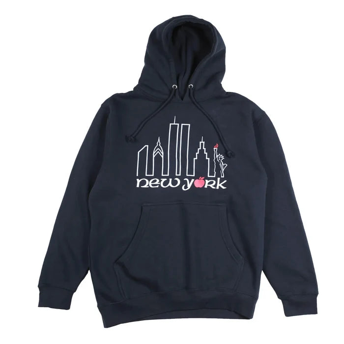 Theories Big Apple Navy Hooded Sweatshirt