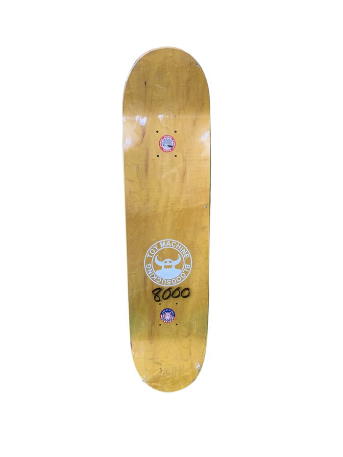 Toy Machine Josh Harmony Blood Sucking Skate Skull 8" Classic Skateboard Deck
