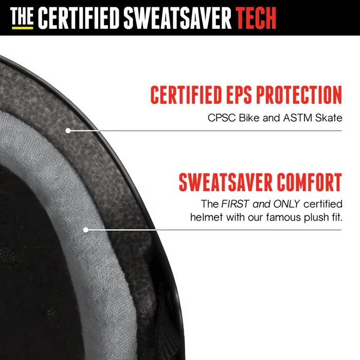 Triple Eight "The Certified Sweatsaver" Carbon Matte Helmet