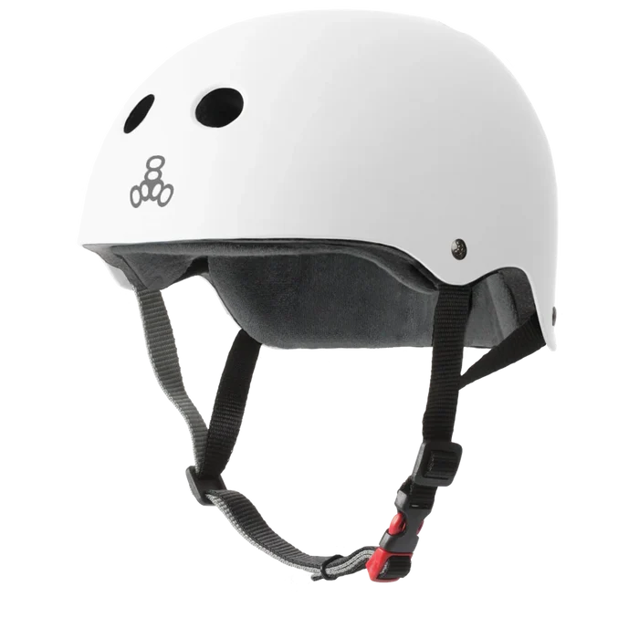 Triple Eight "The Certified Sweatsaver" White Matte Helmet