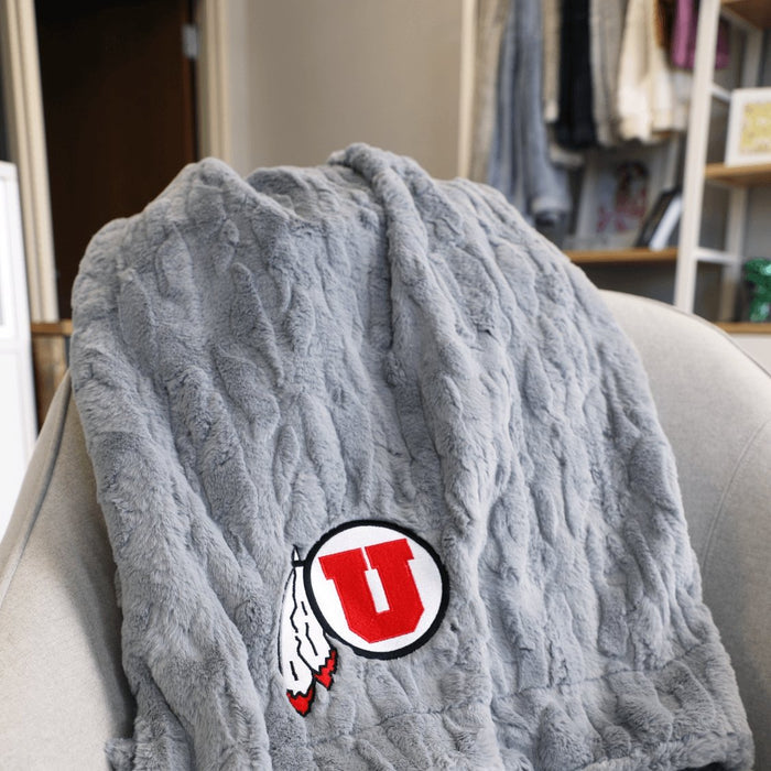 U of U / Gray / Faux Fur Extra Large