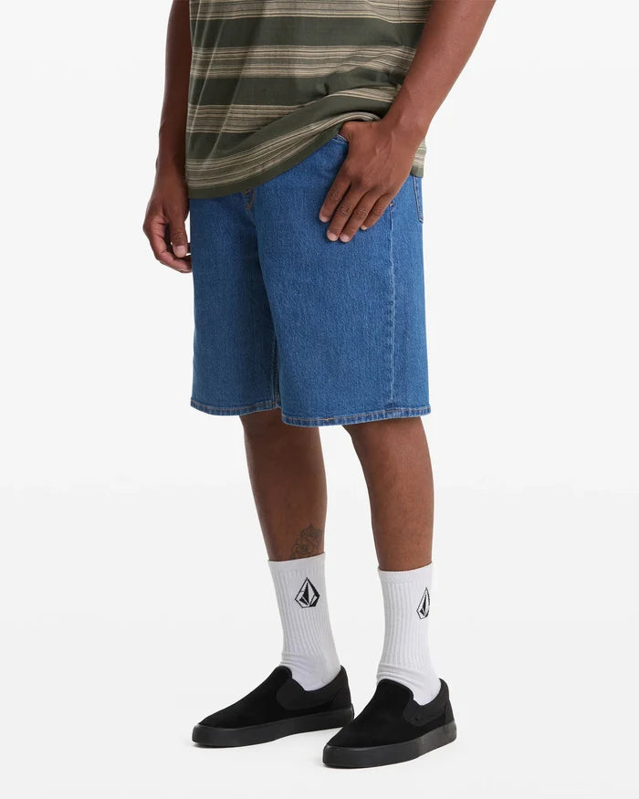 Volcom Billow 22" Bold Blue Denim Shorts