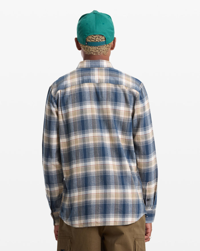 Volcom Caden Plaid Dirty White L/s Button Up Shirt