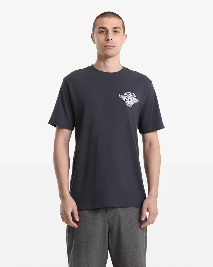 Volcom Free Wheel Washed Black S/s Shirt
