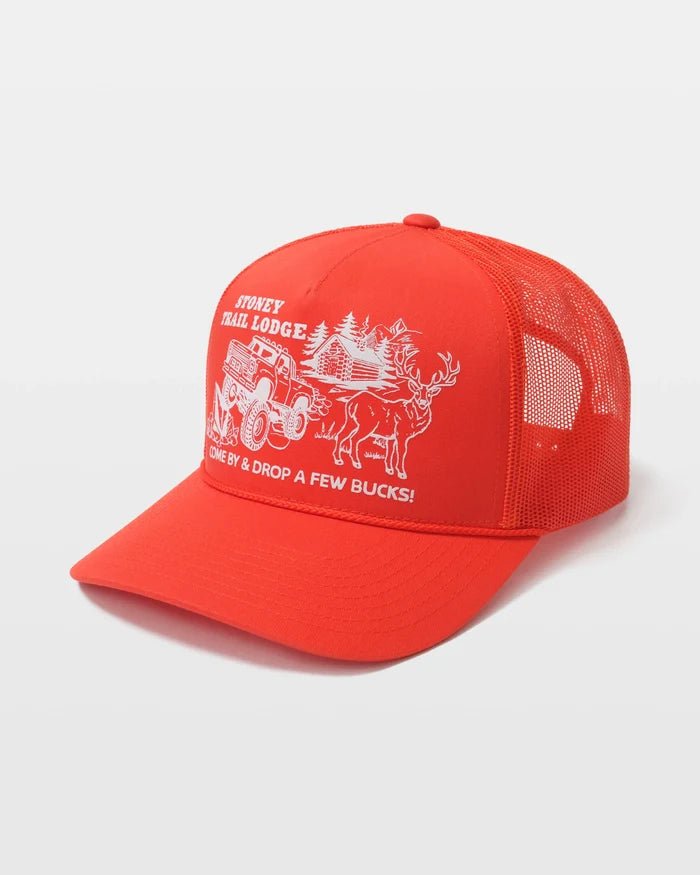 Volcom Stoney Trail Orange Pop Trucker Snapback Hat