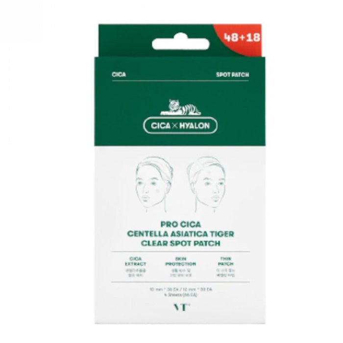 VT Cosmetics. Pro Cica Centella Asiatica Tiger Clear Spot Patch Set (10mmx36ea/12mmx30ea)