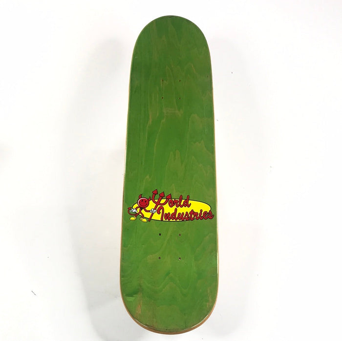 World Industries Devil Logo Black/Yellow/Red 7.9 Skateboard Deck