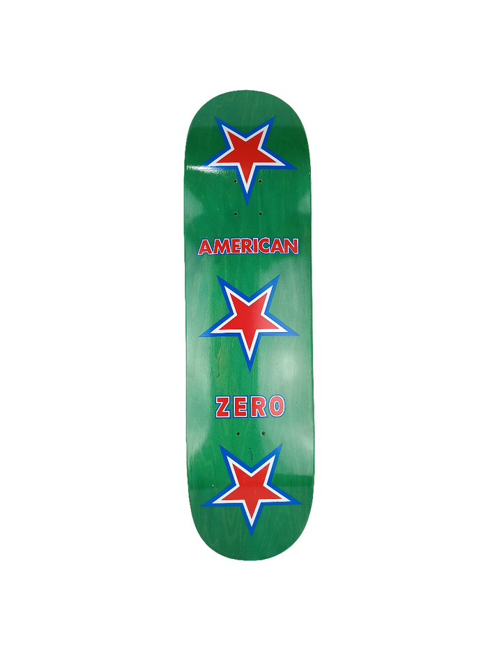 Zero Windsor James X-15 American Green Woodgrain White Red Size 8.5 Vintage NOS Deck