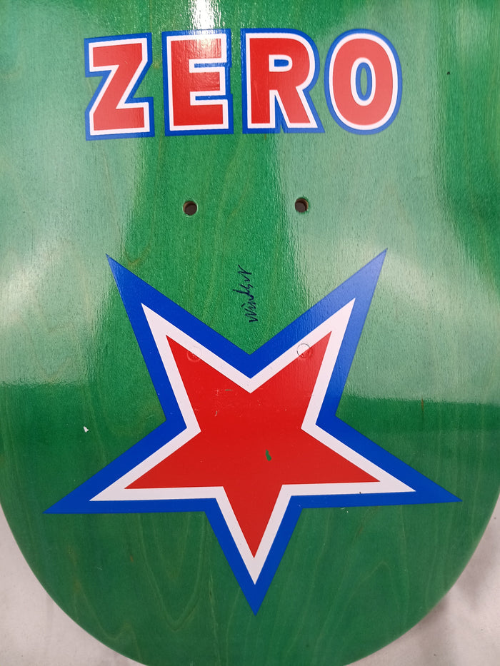 Zero Windsor James X-15 American Green Woodgrain White Red Size 8.5 Vintage NOS Deck
